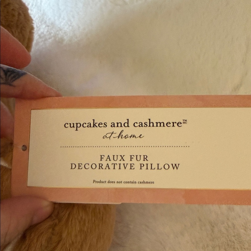 Cupcakes and Cashmere Christmas Faux Fur Gingerbread lollipop Boy Pillow 🍭 - Picture 6 of 11